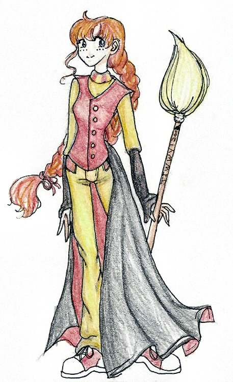Ginny in Quidditch attire